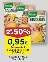 Oferta de Knorr - Verduras Comprando 2 por 1,89€ en Froiz