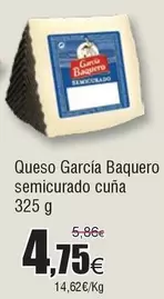 Oferta de García Baquero - Queso Baquero Semicurado Cuna por 4,75€ en Froiz