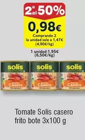 Oferta de Solís - Tomate Casero Frito Bote por 1,95€ en Froiz