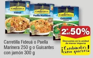 Oferta de Carretilla -  Fideua O Paella Marinera O Guisantes Con Jamón en Froiz