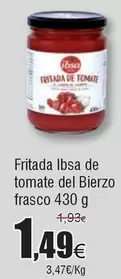 Oferta de Ibsa - Fritada  De Tomate Del Bierzo por 1,49€ en Froiz