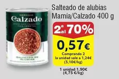 Oferta de Salteado De Alubias Mamia/Calzado por 1,9€ en Froiz