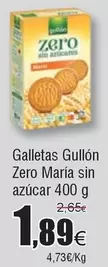 Oferta de Gullón - Galletas  Zero Maria Sin Azucar por 1,89€ en Froiz