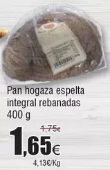 Oferta de Pan -  Hogaza Espelta Integral Rebanadas por 1,65€ en Froiz