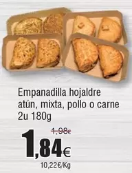 Oferta de Mixta - Empanadilla Hojaldre Atún, , Pollo O Carne por 1,84€ en Froiz