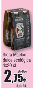 Oferta de Maeloc - Sidra Maeloc Dulce Ecologica por 2,75€ en Froiz