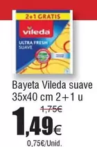 Oferta de Vileda - Bayeta Suave por 1,49€ en Froiz