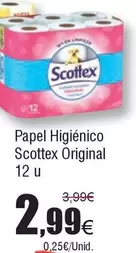 Oferta de Scottex - Papel Higiénico Original por 2,99€ en Froiz