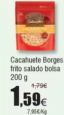 Oferta de Borges - Cacahuete  Frito Salado Bolsa por 1,59€ en Froiz