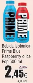 Oferta de Prime - Bebida Isotónica  Blue Raspberry O Ice Pop por 2,45€ en Froiz