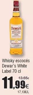 Oferta de Dewar's - Whisky Escoces White Label por 11,99€ en Froiz