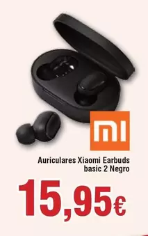 Oferta de Xiaomi - Auriculares Earbuds Basic 2 Negro por 15,95€ en Froiz