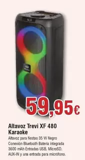 Oferta de Altavoz Trevi Xf 480 Karaoke por 59,95€ en Froiz