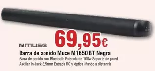 Oferta de Barra De Sonido Muse M1650 Bt Negra por 69,95€ en Froiz