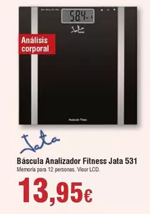 Oferta de Jata - Báscula Analizador Fitness por 13,95€ en Froiz