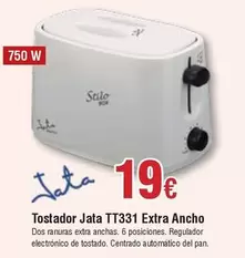 Oferta de Jata - Tostador Tt331 Extra Ancho por 19€ en Froiz