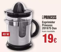 Oferta de Princess - Exprimidor 201975 Duo por 19€ en Froiz