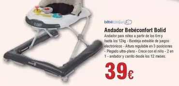 Oferta de El Niño - Andador Bebé Confort Bolid por 39€ en Froiz