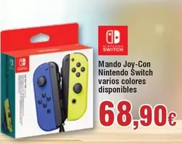 Oferta de Nintendo SWITCH - Mando Joy-con Nintendo Switch por 68,9€ en Froiz