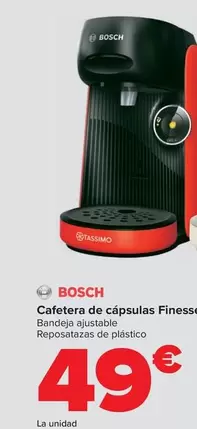 Oferta de Bosch - Cafetera De Cápsulas Finesse por 49€ en Carrefour