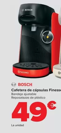 Oferta de Bosch - Cafetera De Cápsulas Finesse por 49€ en Carrefour