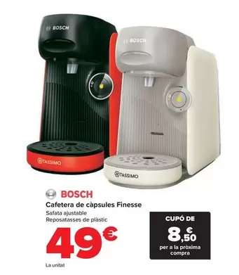 Oferta de Bosch - Cafetera De Capsulas Finesse por 49€ en Carrefour