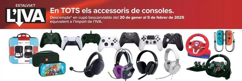 Oferta de En Todos Los Accesorios De Consolas en Carrefour