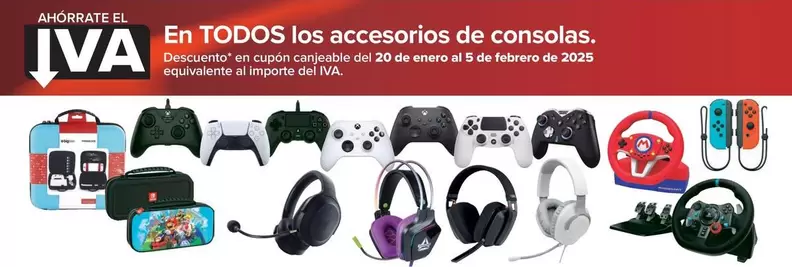 Oferta de En Todos Los Accesorios De Consolas en Carrefour