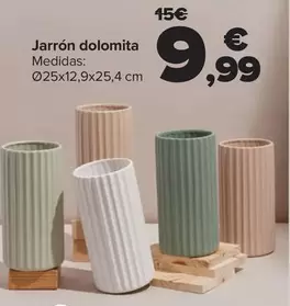 Oferta de Jarrón Dolomita por 9,99€ en Carrefour