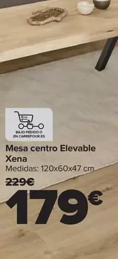 Oferta de Mesa Centro Elevable Xena por 179€ en Carrefour