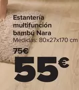 Oferta de Estantería Multifunción Bambu por 55€ en Carrefour