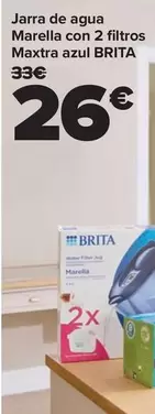 Oferta de Brita - Jarra De Agua Marella Con 2 Filtros Maxtra Azul por 26€ en Carrefour