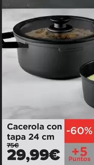 Oferta de Masterpro - Cacerola Con Tapa 24 Cm por 29,99€ en Carrefour