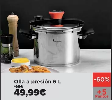 Oferta de Masterpro - Olla A Presion 6 L por 49,99€ en Carrefour