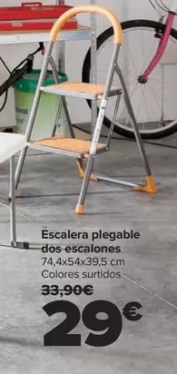 Oferta de Escalera Plegable Dos Escalones por 29€ en Carrefour