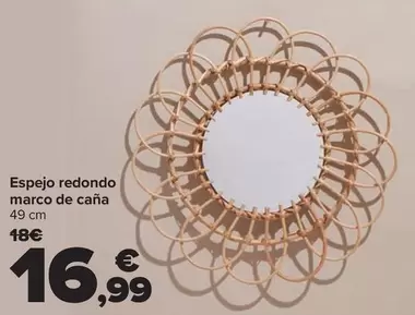 Oferta de Espejo Redondo Marco De Cana por 16,99€ en Carrefour