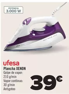 Oferta de Ufesa - Plancha Xenon por 39€ en Carrefour