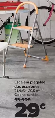 Oferta de Escalera Plegable Dos Escalones por 29€ en Carrefour