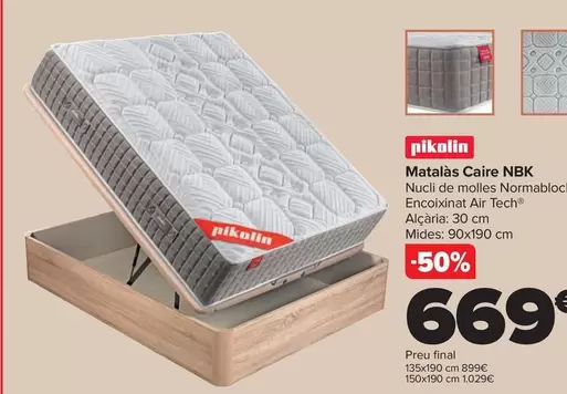 Oferta de Pikolin - Colchon Cairo Nbk por 669€ en Carrefour