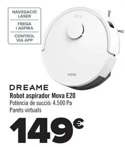 Oferta de Dreame - Robot Aspirador Mova E20 por 149€ en Carrefour