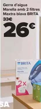 Oferta de Brita - Jarra De Agua Marella Con 2 Filtros Maxtra Azul por 26€ en Carrefour