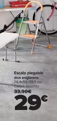 Oferta de Escalera Plegable Dos Escalones por 29€ en Carrefour