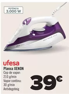 Oferta de Ufesa - Plancha Xenon por 39€ en Carrefour