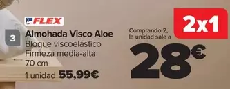 Oferta de Flex - Almohada Visco por 55,99€ en Carrefour