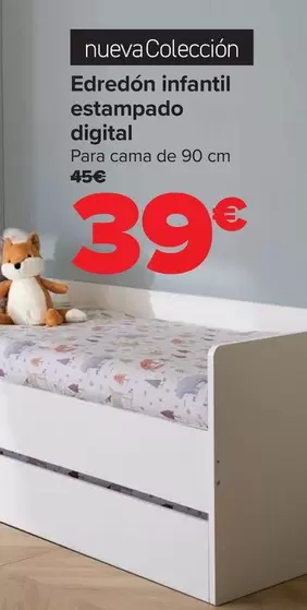 Oferta de Edredón Infantil Estampado Digital por 39€ en Carrefour