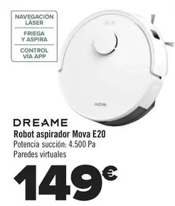 Oferta de Dreame - Robot Aspirador Mova E20 por 149€ en Carrefour