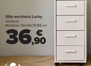 Oferta de Silla Escritorio Lucky por 36,9€ en Carrefour