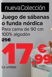 Oferta de Juego De Sábanas O Funda Nórdica por 17,99€ en Carrefour