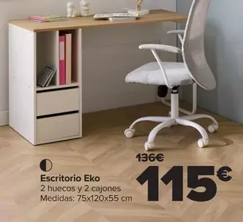 Oferta de Escritorio Eko por 115€ en Carrefour