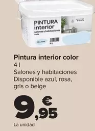 Oferta de Pintura Interior Color por 9,95€ en Carrefour